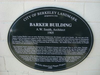Barker Building Marker image. Click for full size.