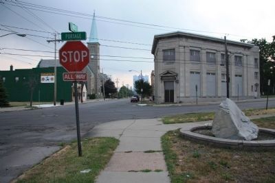 Historic Falls Portage Marker. Click for full size. Historic Falls Portage Marker image. Click for full size.