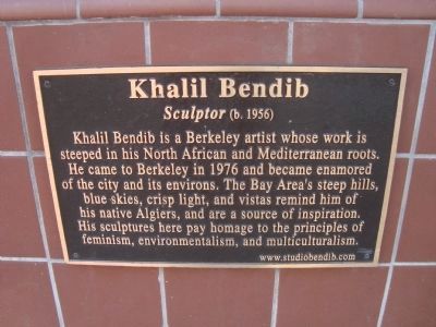 Khalil Bendib Plaque Located on the Gaia Building image. Click for full size.