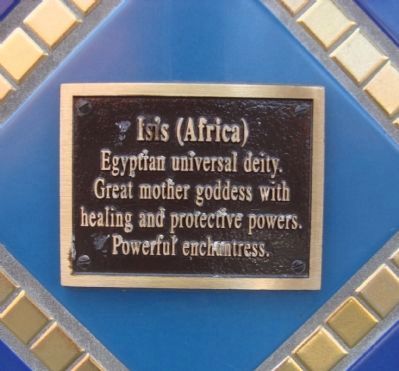 Isis Plaque Located on the Gaia Building. Click for full size. Isis Plaque Located on the Gaia Building image. Click for full size.