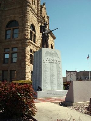 Full View - - Blackford County Civil War Honor Roll Marker image. Click for full size.