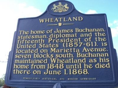 Wheatland Marker. Click for full size. Wheatland Marker image. Click for full size.