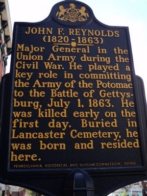 John F. Reynolds Marker (new) image. Click for full size.