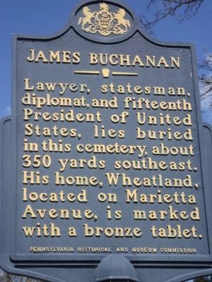 James Buchanan Marker. Click for full size. James Buchanan Marker image. Click for full size.