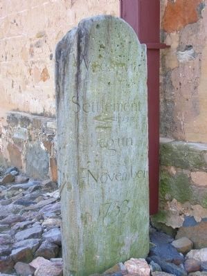 Wachovia Settlement Marker. Click for full size. Wachovia Settlement Marker image. Click for full size.