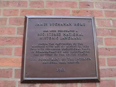 James Buchanan Home Marker. Click for full size. James Buchanan Home Marker image. Click for full size.