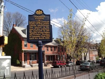 Thaddeus Stevens Marker. Click for full size. Thaddeus Stevens Marker image. Click for full size.