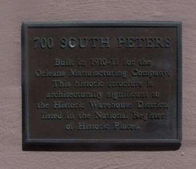 700 South Peters Marker image. Click for full size.
