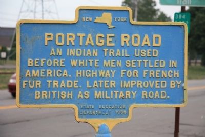Portage Road Marker image. Click for full size.