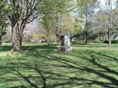 Marker in Buchanan Park. Click for full size. Marker in Buchanan Park image. Click for full size.