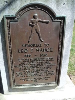 Leo F. Hauck Marker image. Click for full size.