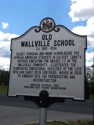 Old Wallville School Marker. Click for full size. Old Wallville School Marker image. Click for full size.