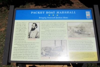Packet Boat <i>Marshall</i> CWT Marker image. Click for full size.