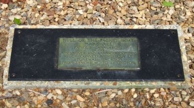 Hull of the Packet Boat Marshall Marker. Click for full size. Hull of the Packet Boat Marshall Marker image. Click for full size.