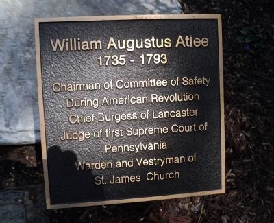 William Augustus Atlee Marker image. Click for full size.