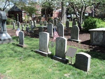 Marker in St. James Churchyard. Click for full size. Marker in St. James Churchyard image. Click for full size.