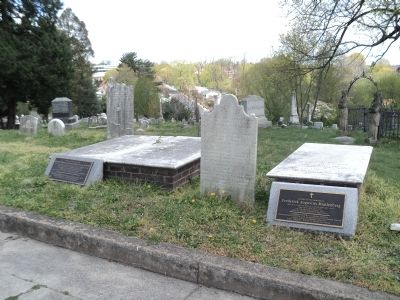 Marker in Woodward Hill Cemetery. Click for full size. Marker in Woodward Hill Cemetery image. Click for full size.