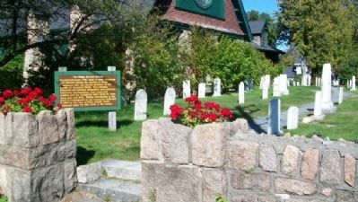 The Village Burying Ground and Marker. Click for full size. The Village Burying Ground and Marker image. Click for full size.