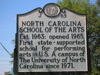 North Carolina School of the Arts Marker image. Click for full size.