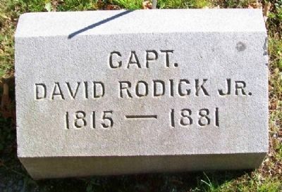 Rodick Gravestone in Village Burying Ground. Click for full size. Rodick Gravestone in Village Burying Ground image. Click for full size.