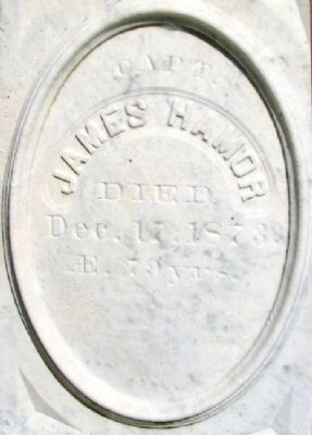 James Hamor Gravestone in Village Burying Ground. Click for full size. James Hamor Gravestone in Village Burying Ground image. Click for full size.
