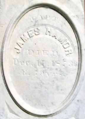 James Hamor Gravestone in Village Burying Ground image. Click for full size.