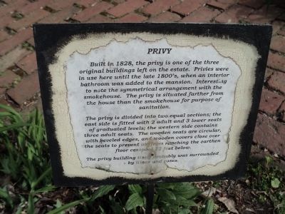 Privy Marker. Click for full size. Privy Marker image. Click for full size.