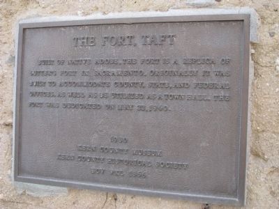 The Fort, Taft Marker image. Click for full size.