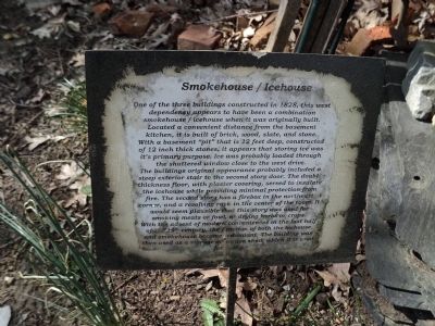 Smokehouse / Icehouse Marker. Click for full size. Smokehouse / Icehouse Marker image. Click for full size.
