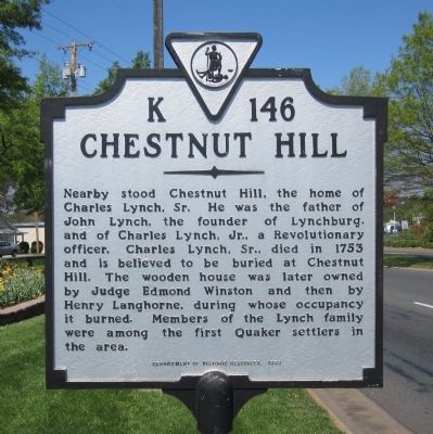 Chestnut Hill Marker image. Click for full size.