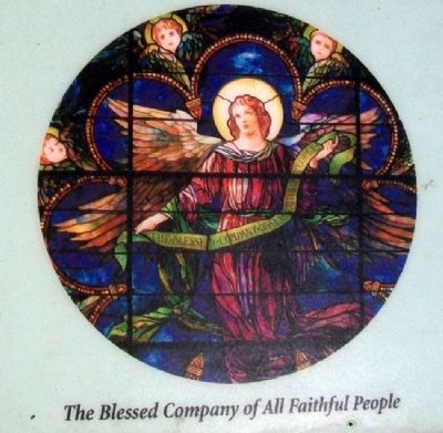 Photo of St. Saviour's Episcopal Parish Window on Marker image. Click for full size.