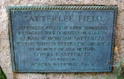 Satterlee Field Marker image. Click for full size.