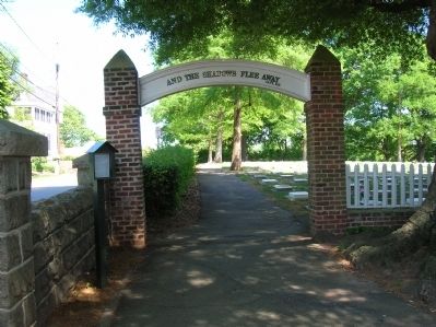 Salem Moravian Graveyard Marker. Click for full size. Salem Moravian Graveyard Marker image. Click for full size.