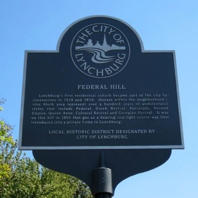 Federal Hill Marker. Click for full size. Federal Hill Marker image. Click for full size.