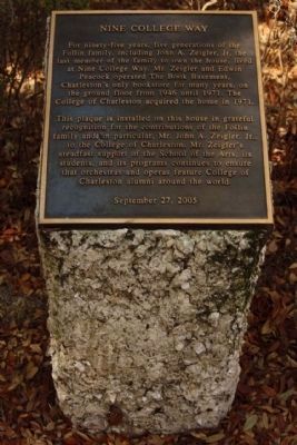 Nine College Way Marker. Click for full size. Nine College Way Marker image. Click for full size.