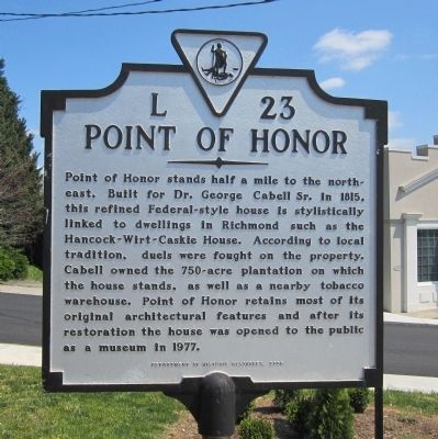 Point of Honor Marker. Click for full size. Point of Honor Marker image. Click for full size.