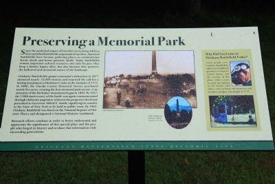 Preserving a Memorial Park Marker image. Click for full size.