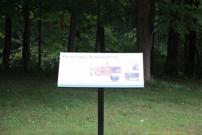 Preserving a Memorial Park Marker. Click for full size. Preserving a Memorial Park Marker image. Click for full size.