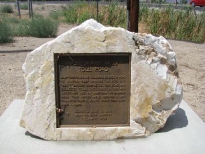 Westgaard Pass Toll Road Marker. Click for full size. Westgaard Pass Toll Road Marker image. Click for full size.