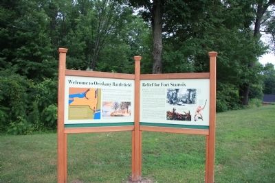 Relief for Fort Stanwix Marker. Click for full size. Relief for Fort Stanwix Marker image. Click for full size.