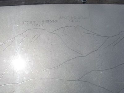 Mount Tinnemaha 12,250 & Split Mountain 14,042 image. Click for full size.