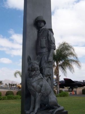 War Dog Memorial image. Click for full size.