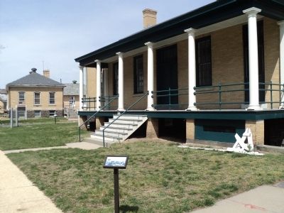 Marker at Fort Hancock. Click for full size. Marker at Fort Hancock image. Click for full size.