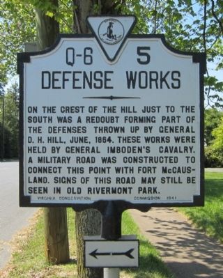 Defense Works Marker. Click for full size. Defense Works Marker image. Click for full size.