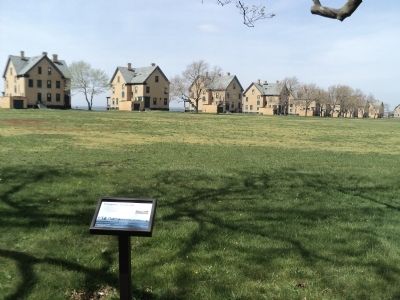 Marker in Fort Hancock image. Click for full size.