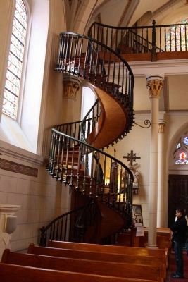 The Miraculous Staircase in Loretto Chapel image. Click for full size.