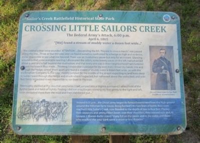 Crossing Little Sailor's Creek Marker image. Click for full size.