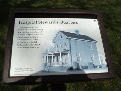 Hospital Steward’s Quarters Marker. Click for full size. Hospital Steward’s Quarters Marker image. Click for full size.