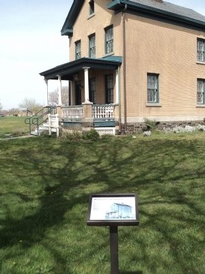 Marker at Fort Hancock. Click for full size. Marker at Fort Hancock image. Click for full size.