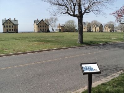 Marker in Fort Hancock image. Click for full size.